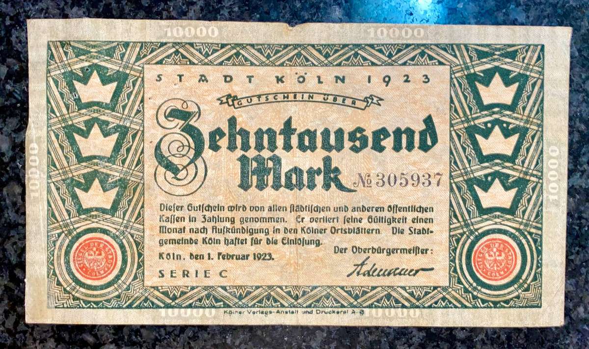 Germany. 10,000 mark 1923