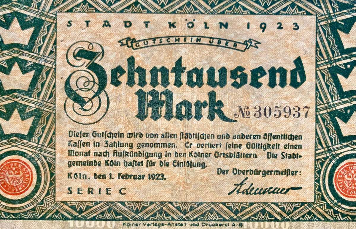 Germany. 10,000 mark 1923