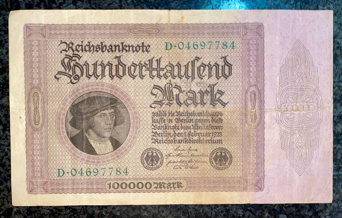 Germany. 100,000 mark 1923 big note