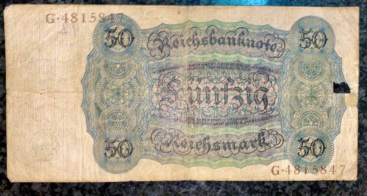 Germany. 50 mark 1924