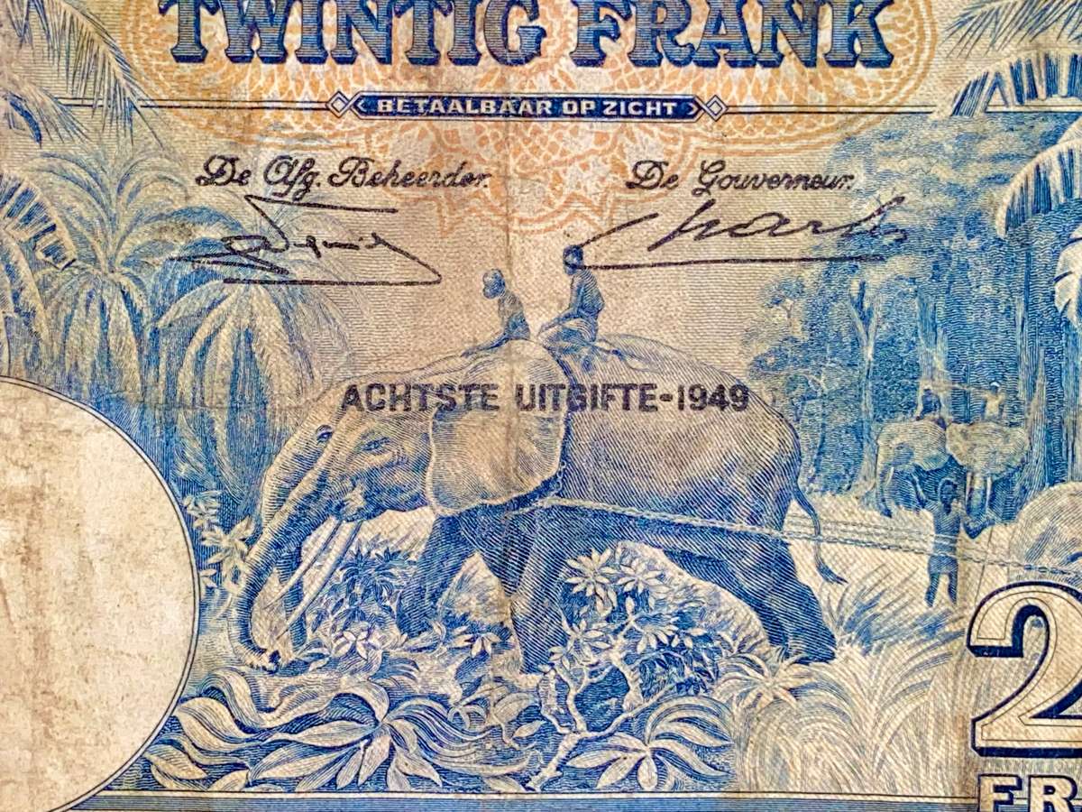 Belgium Congo 20 francs 18-05-1949 huitieme emission5