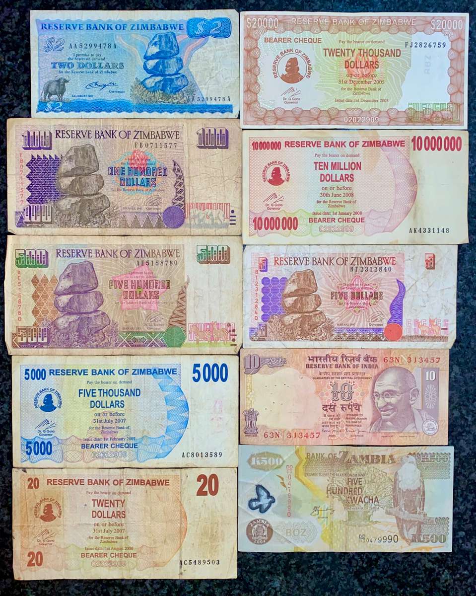 International lot Various Country's (bid per note to take all)