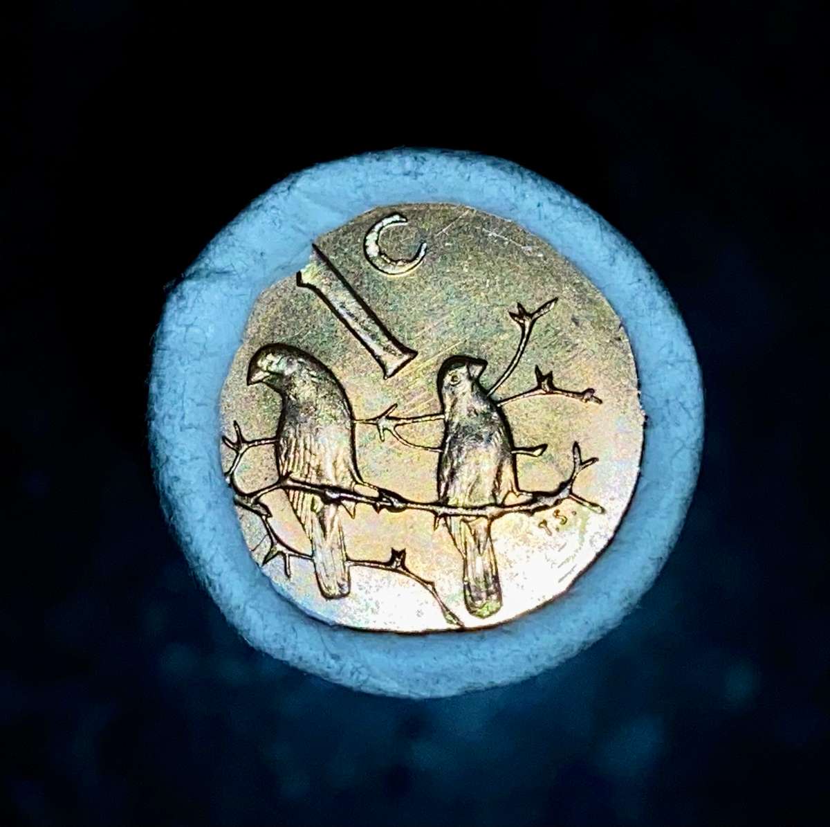 South Africa UNC 1 cent bankroll unknown dates 3rd decimal coins 1965-1989 Standard bank