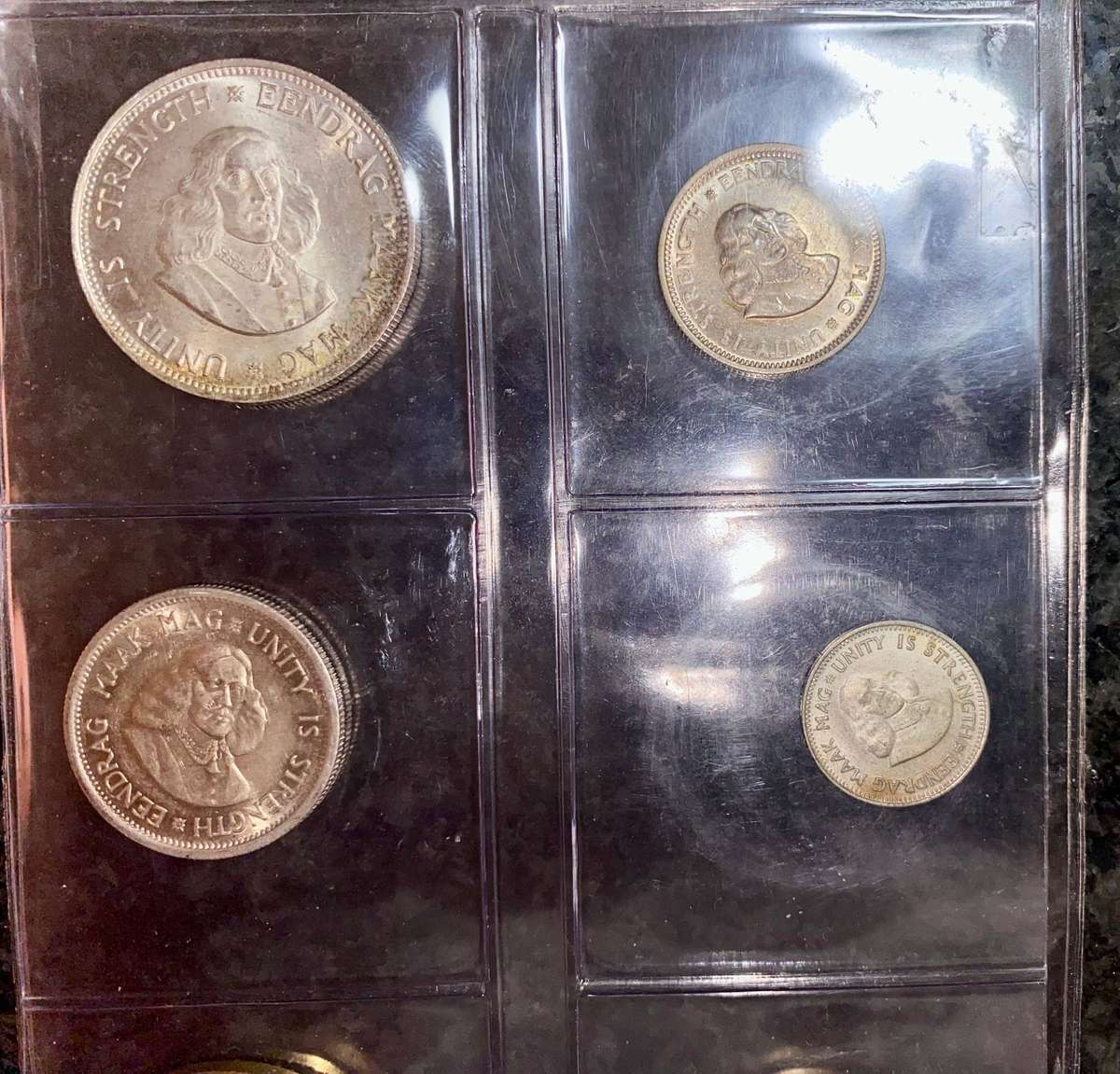 South Africa. Set Silver 20 cent to 1/2 cent mostly 1964 (1 bid takes all)