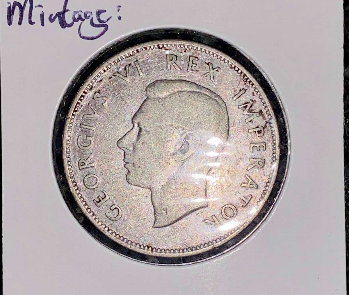 SA Union Silver 2 1/2 shillings 1946 in coin flip
