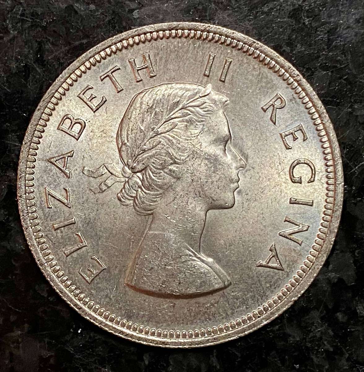 SA Union Silver 2 1/2 shillings 1958 very good condition
