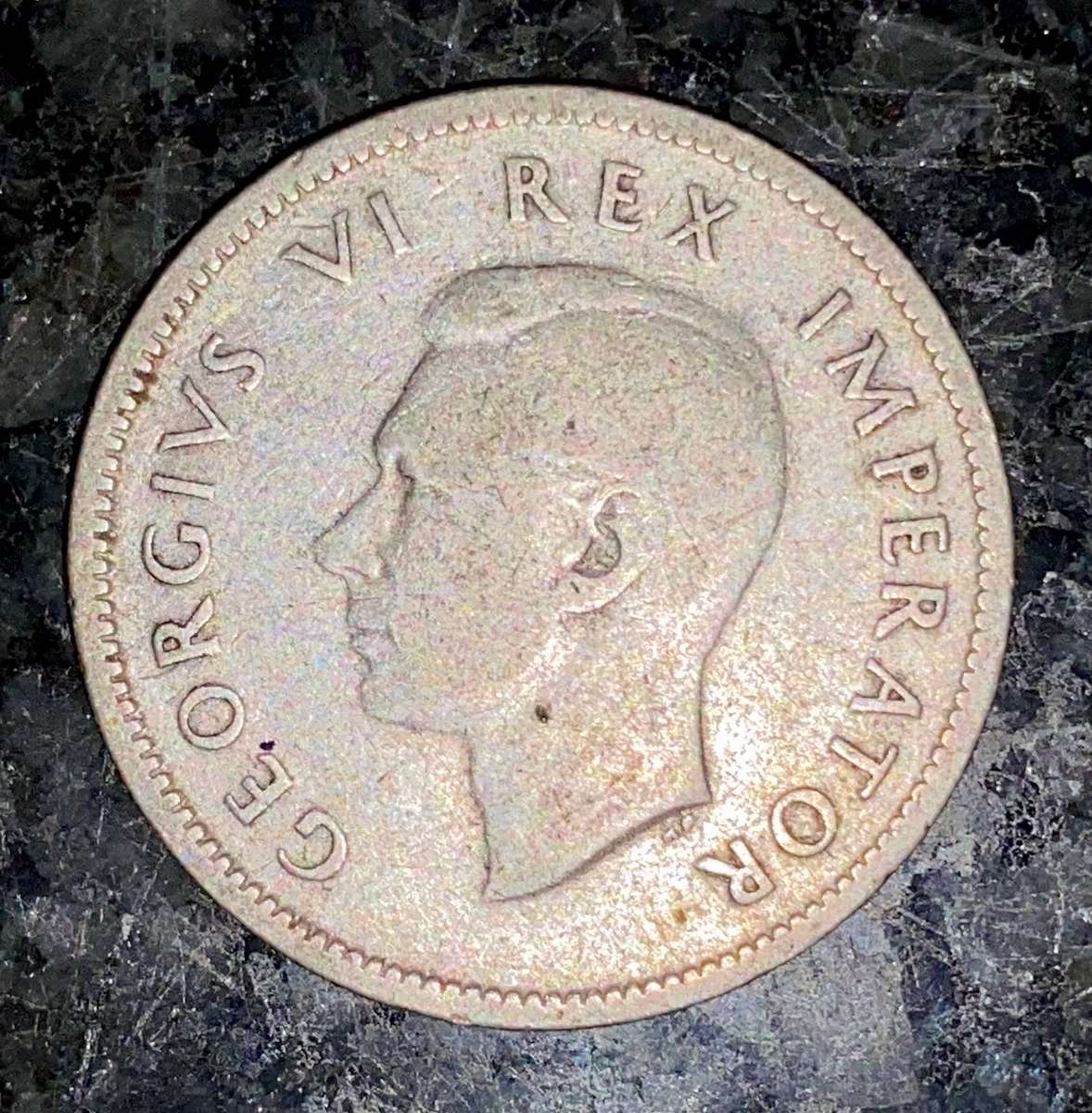 SA Union Silver 1 shilling 1946 low mintage only 26924