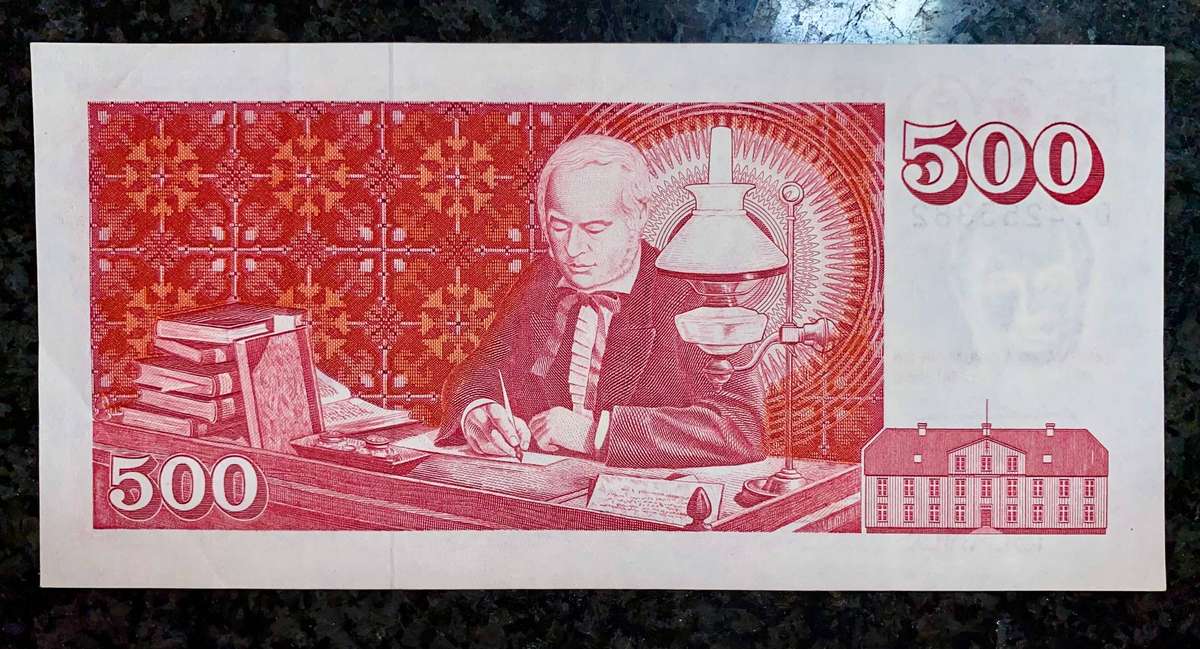 Iceland 500 kronur 1988 unc