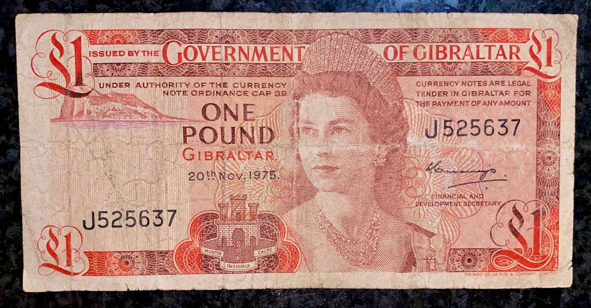 Gibraltar 1 pound 1975