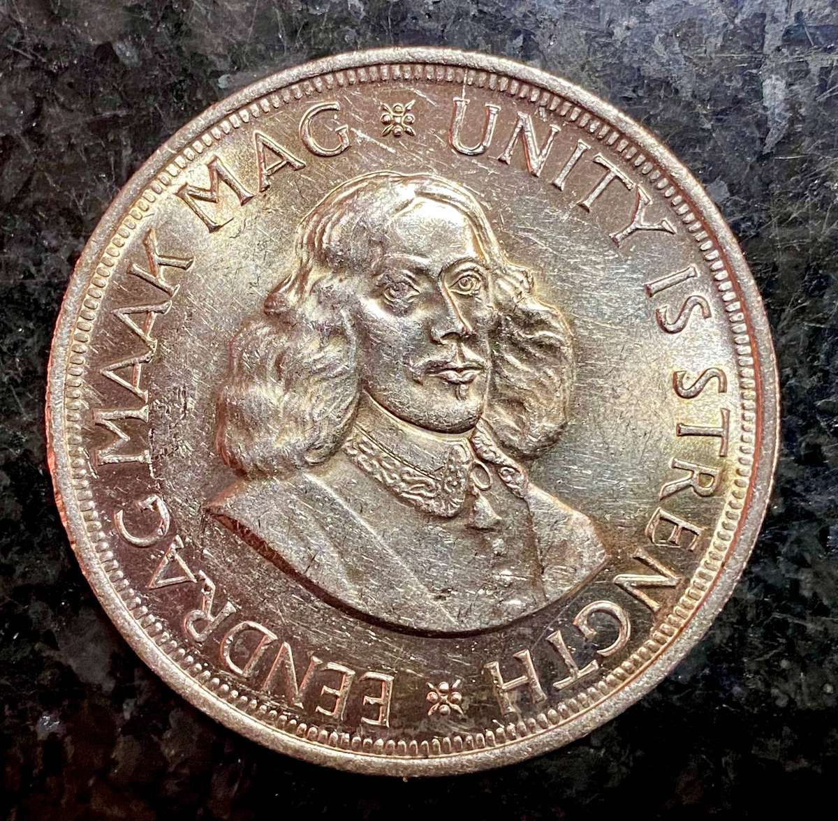 South Africa. silver 50 cent 1964 good condition crown size
