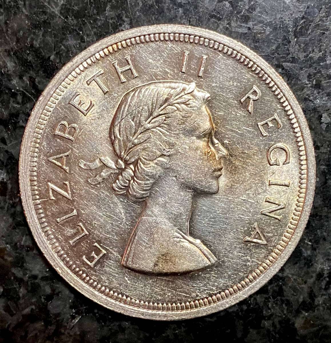 SA Union Silver 5 shillings 1958 good condition