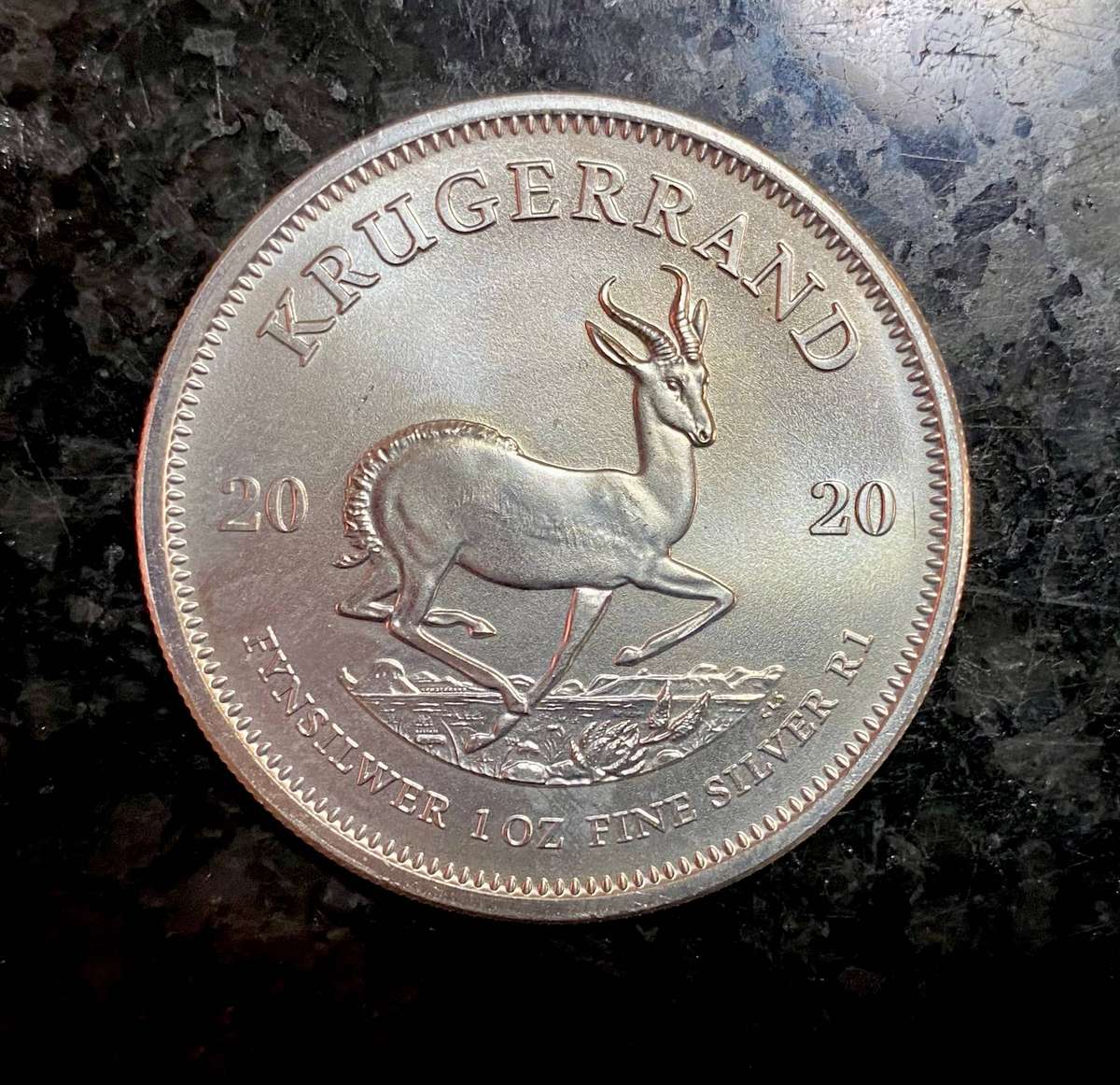 South Africa Silver 1OZ -- Krugerrand 2020 -- UNC