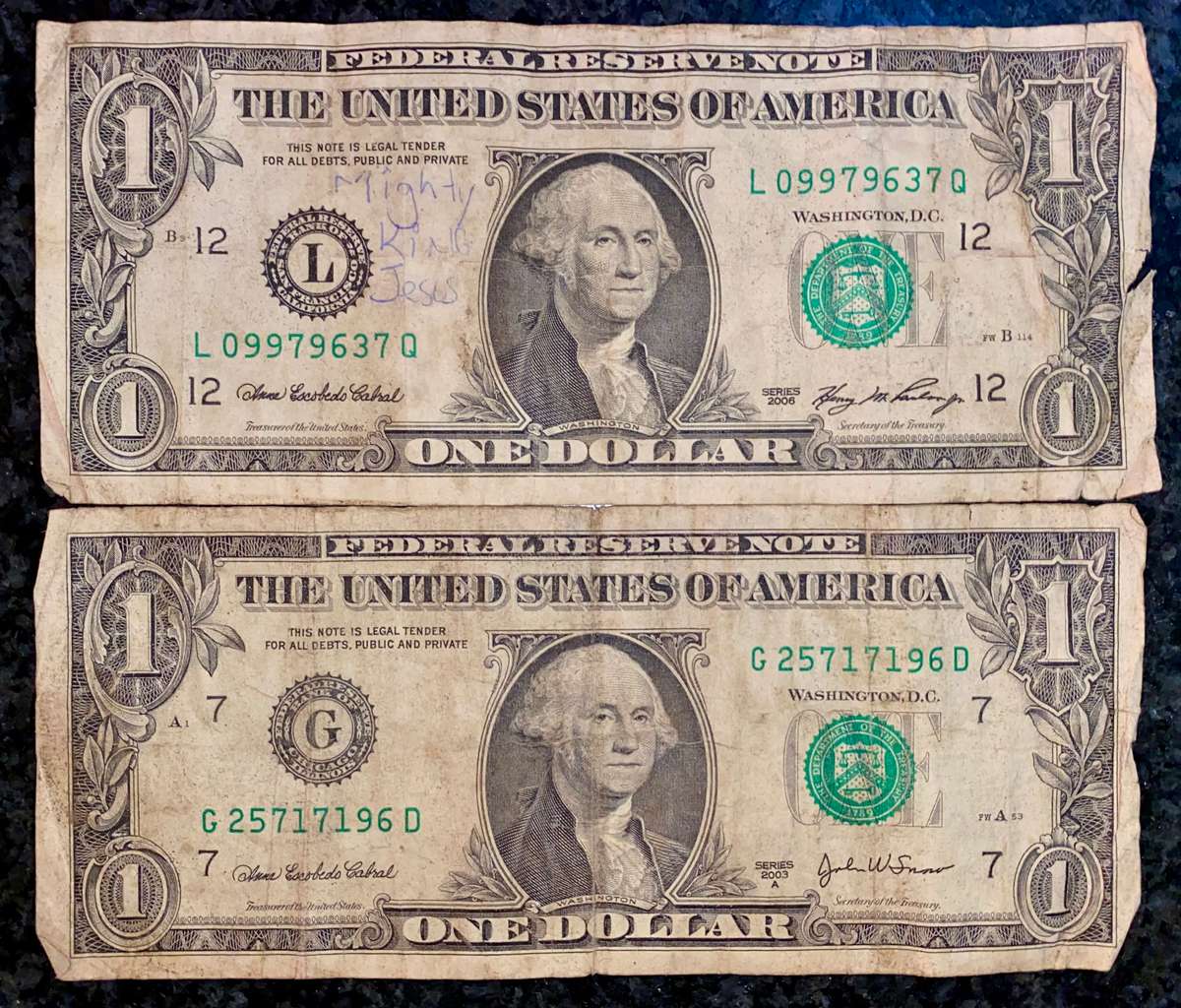USA 1 dollar Chicago & San Francisco  Federal Reserve bank (1 bid takes all)