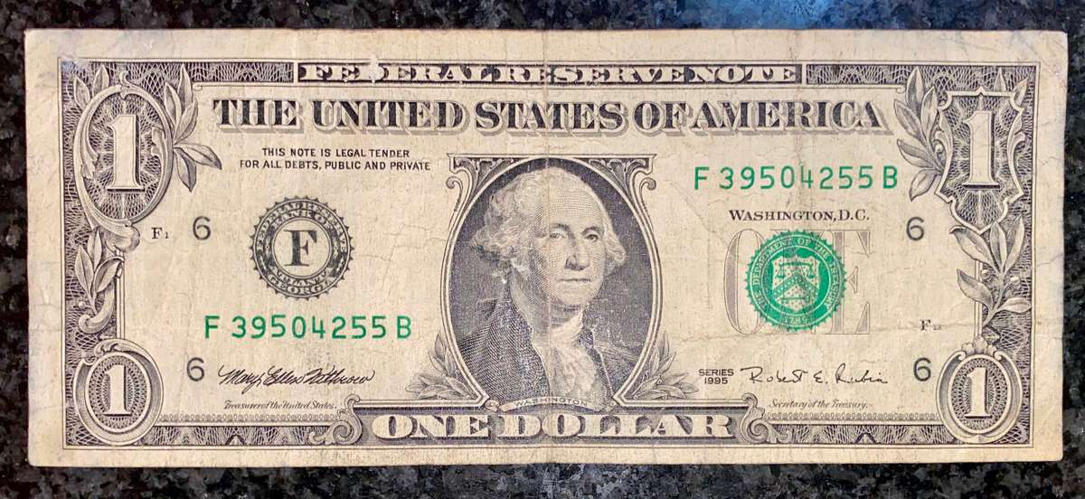 USA 1 dollar Atlanta Federal Reserve bank 1995