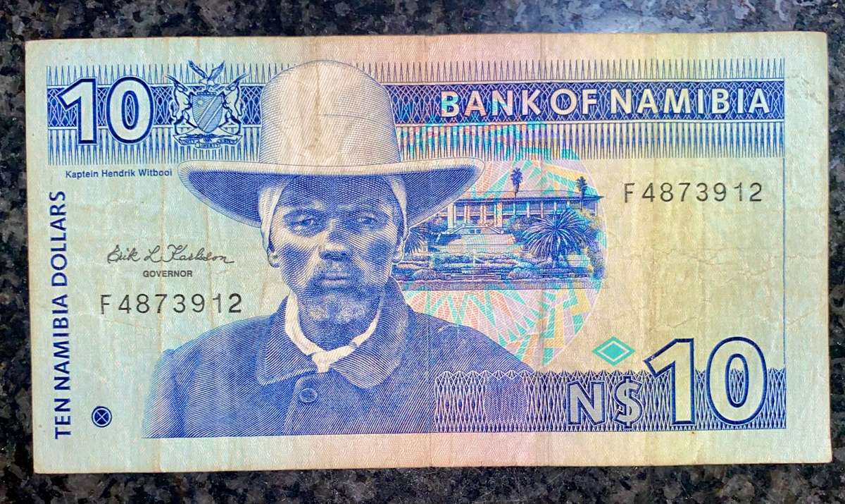 Namibia 10 dollars 1992
