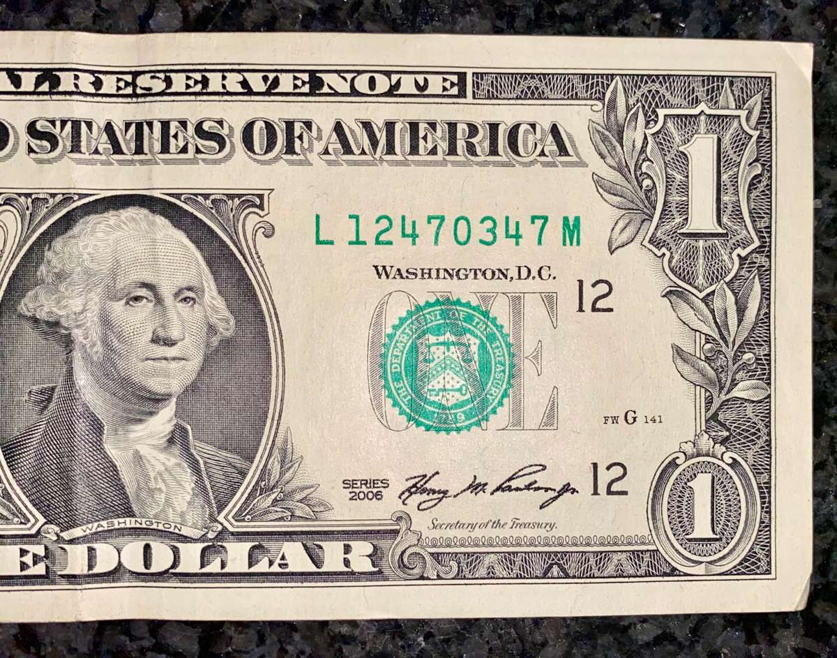 USA 1 dollar San Francisco Federal Reserve bank 2006
