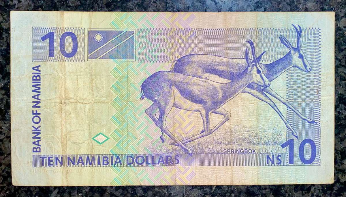 Namibia 10 dollars 1992