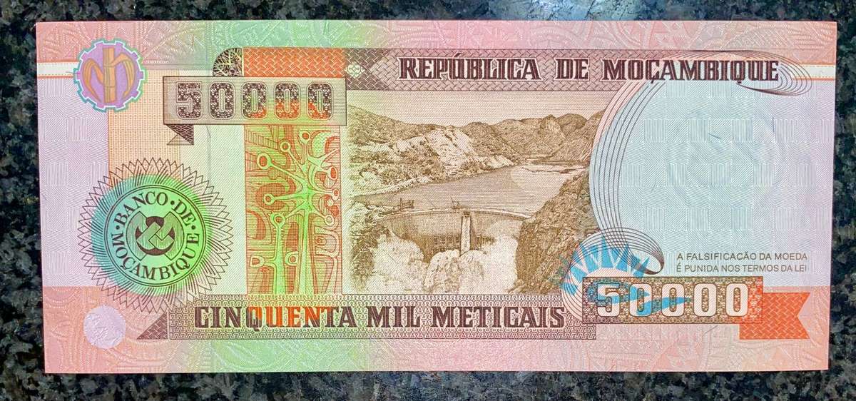 Mozambique. 50.000 meticais 1993 UNC