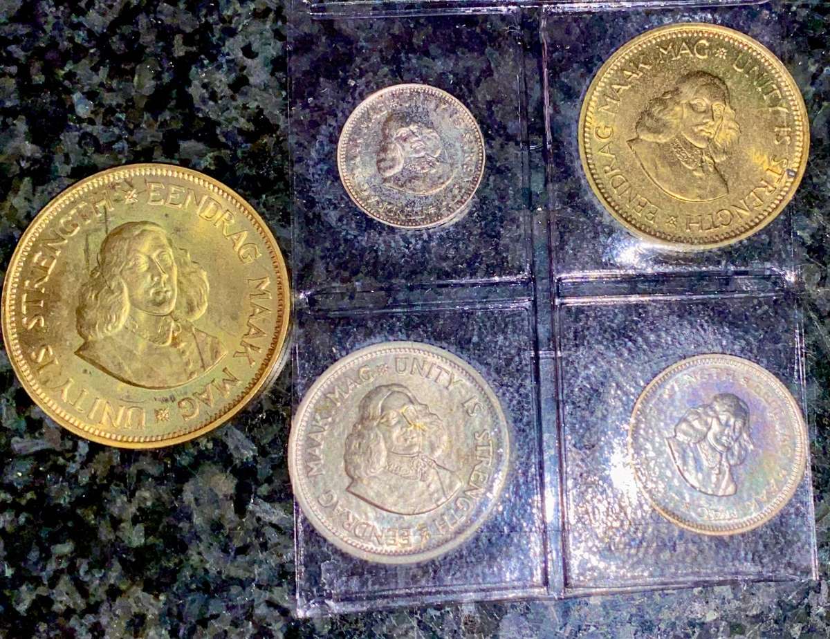 South Africa UNC Set Silver 10 cent to 1/2 cent 1963 (1 bid takes all)
