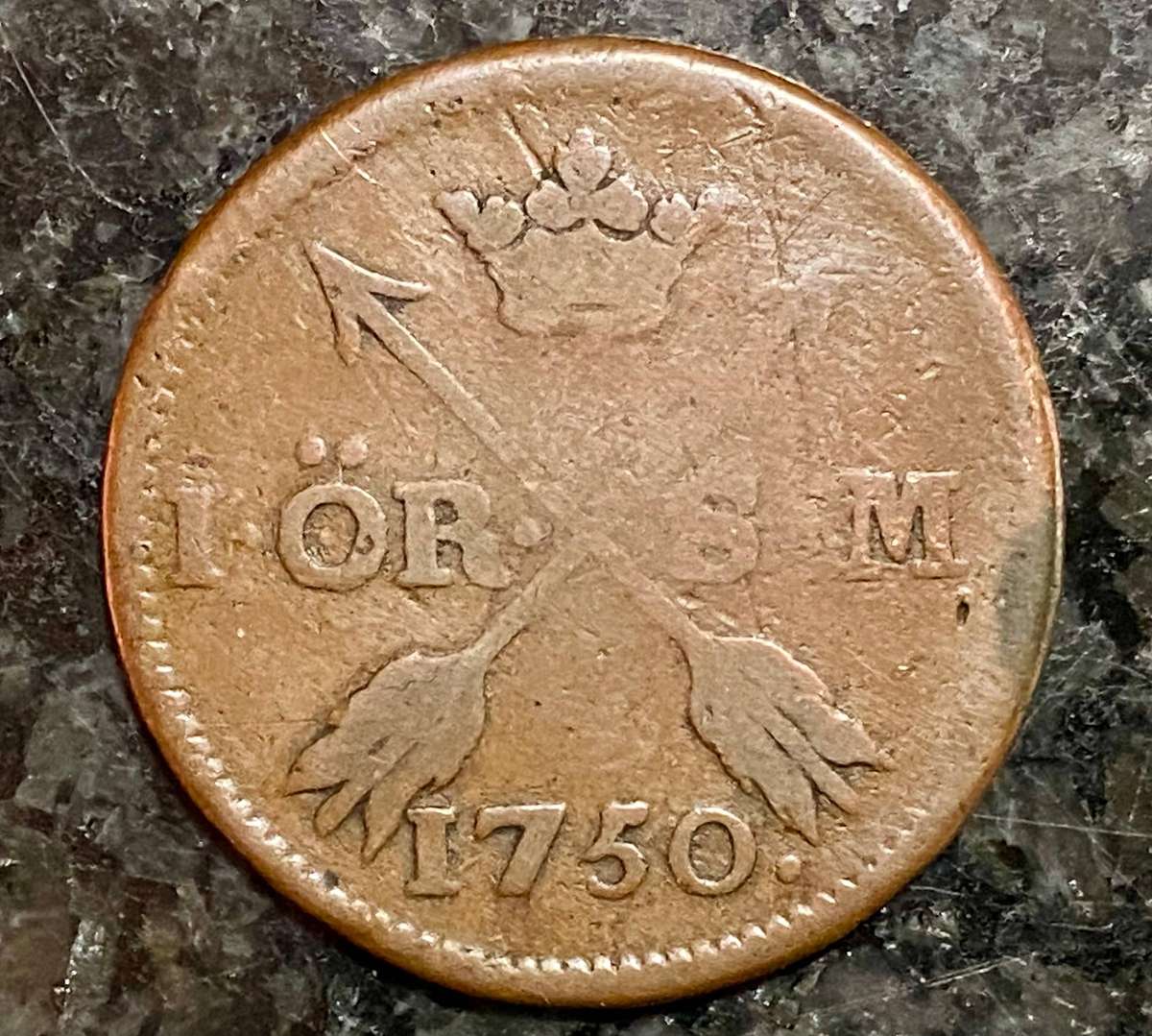 Sweden 1 ore 1750