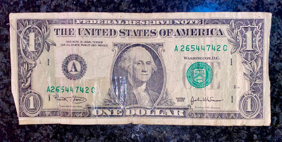 USA 1 dollar A 2003 Boston Federal reserve