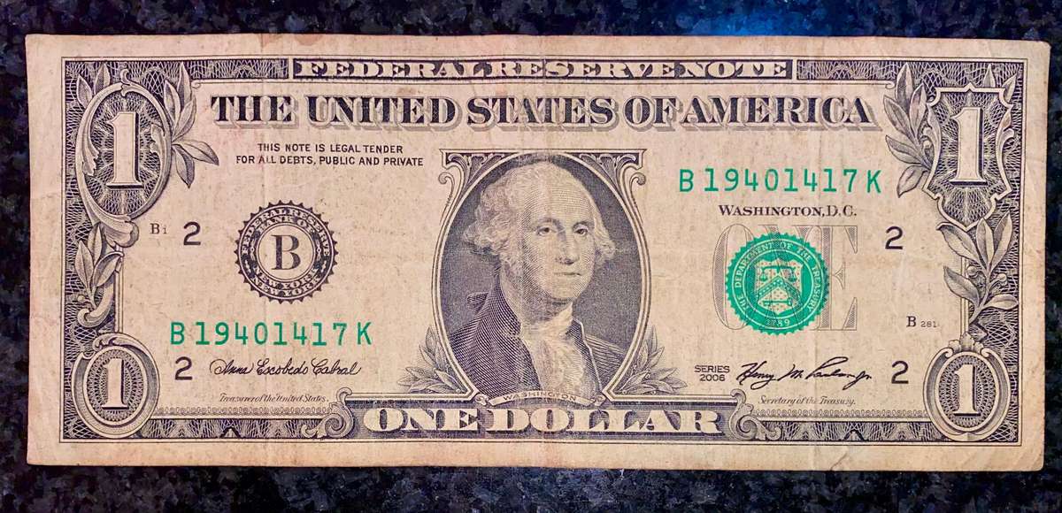 USA 1 dollar B 2006 New York Federal reserve