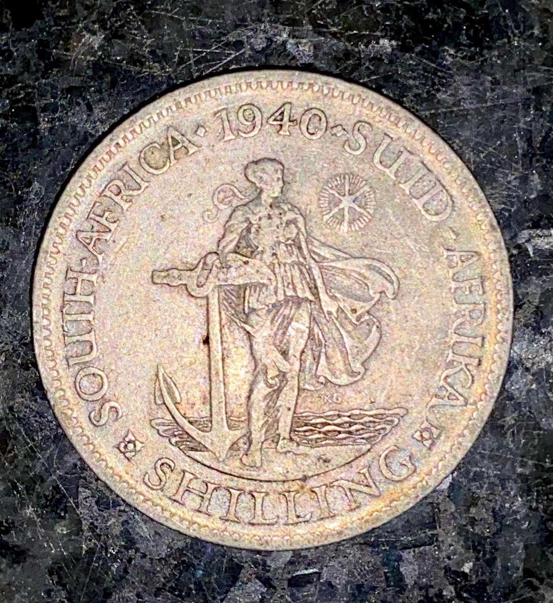 SA Union silver 1 shilling 1940