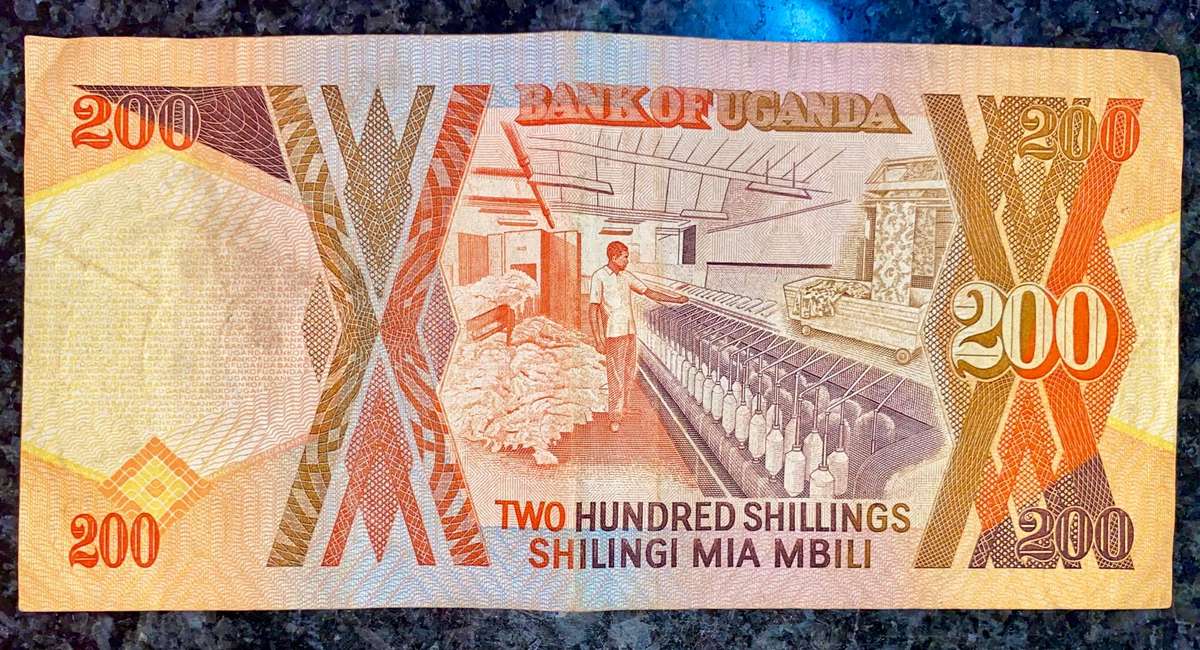 Uganda 200 shillings 1997