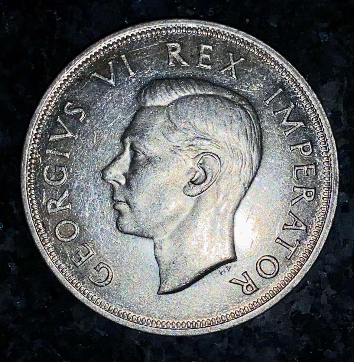 SA Union silver 5 shilling 1947 good condition