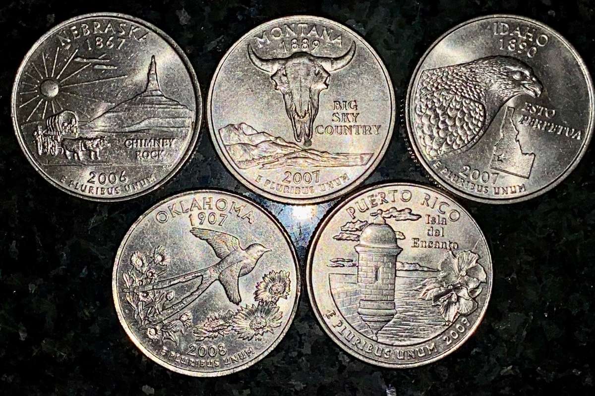 U S A  - 50 States Collection 1/4 dollar 2006/07/08/09(1 bid takes all)