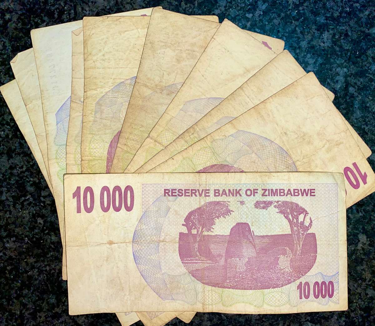 ZIMBABWE 10.000 DOLLARS 2007 ARGO CHEQUES(1 BID TAKES ALL) 10 AVAILABLE
