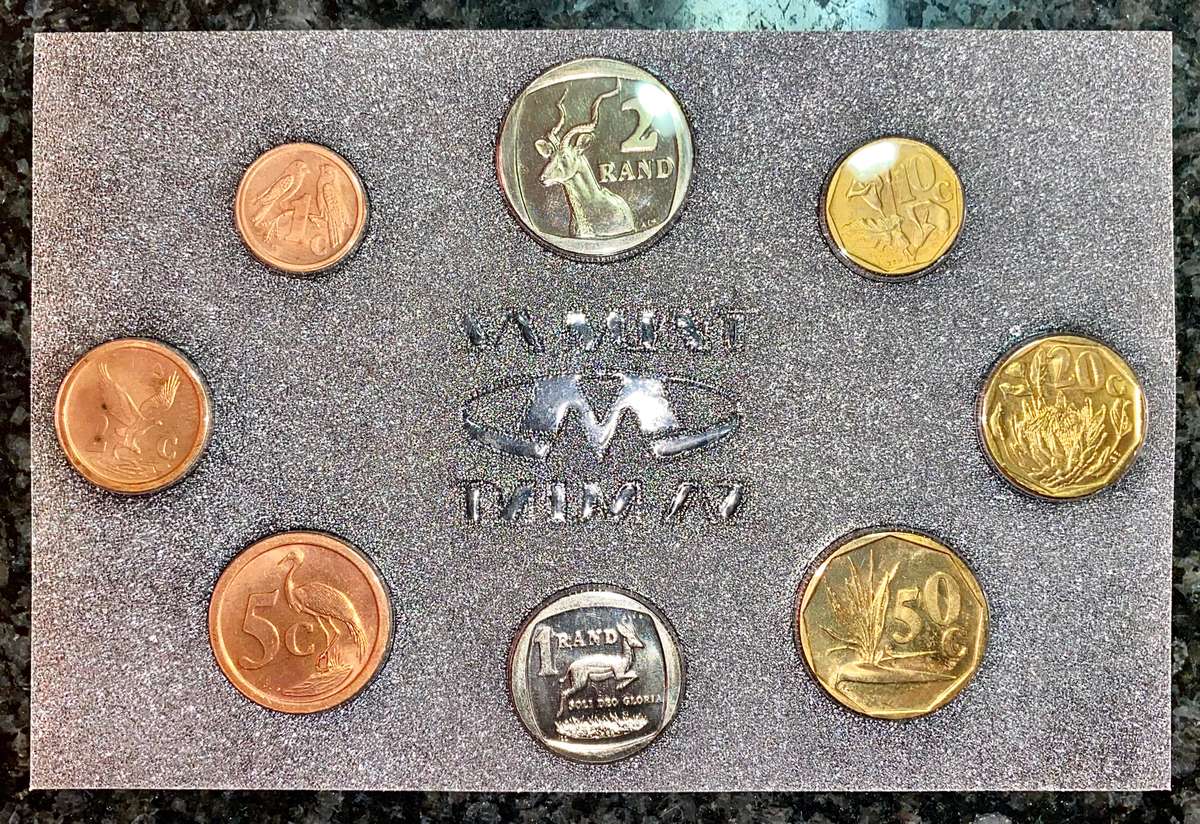 S A MINT UNCIRCULATED SET 1991 -- R2 TO 1 CENT -- SEALED FROM SA MINT TWO AVAILABLE