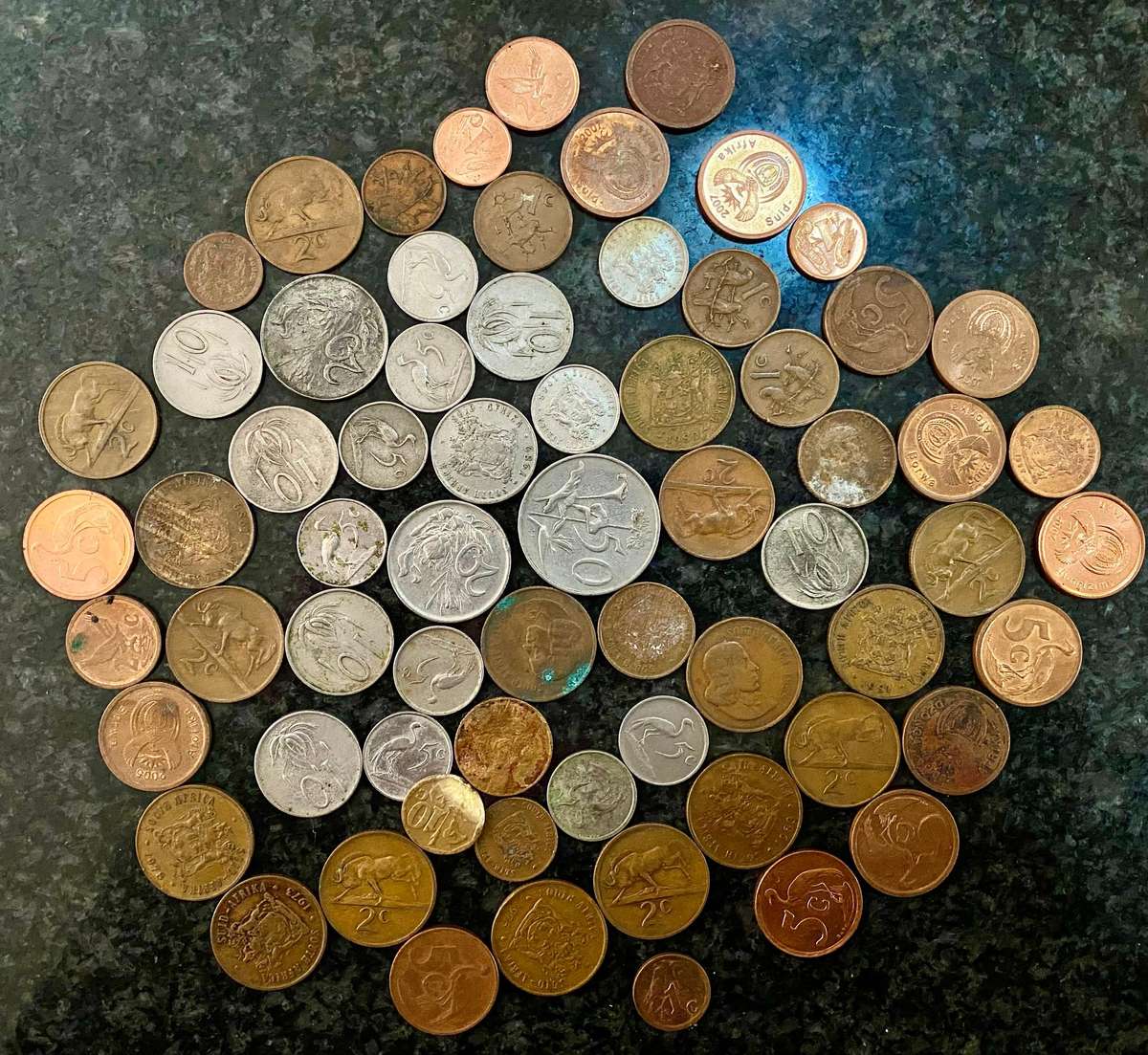 South Africa Lot mostly 3rd decimal 1965-1989(1 bid takes all)