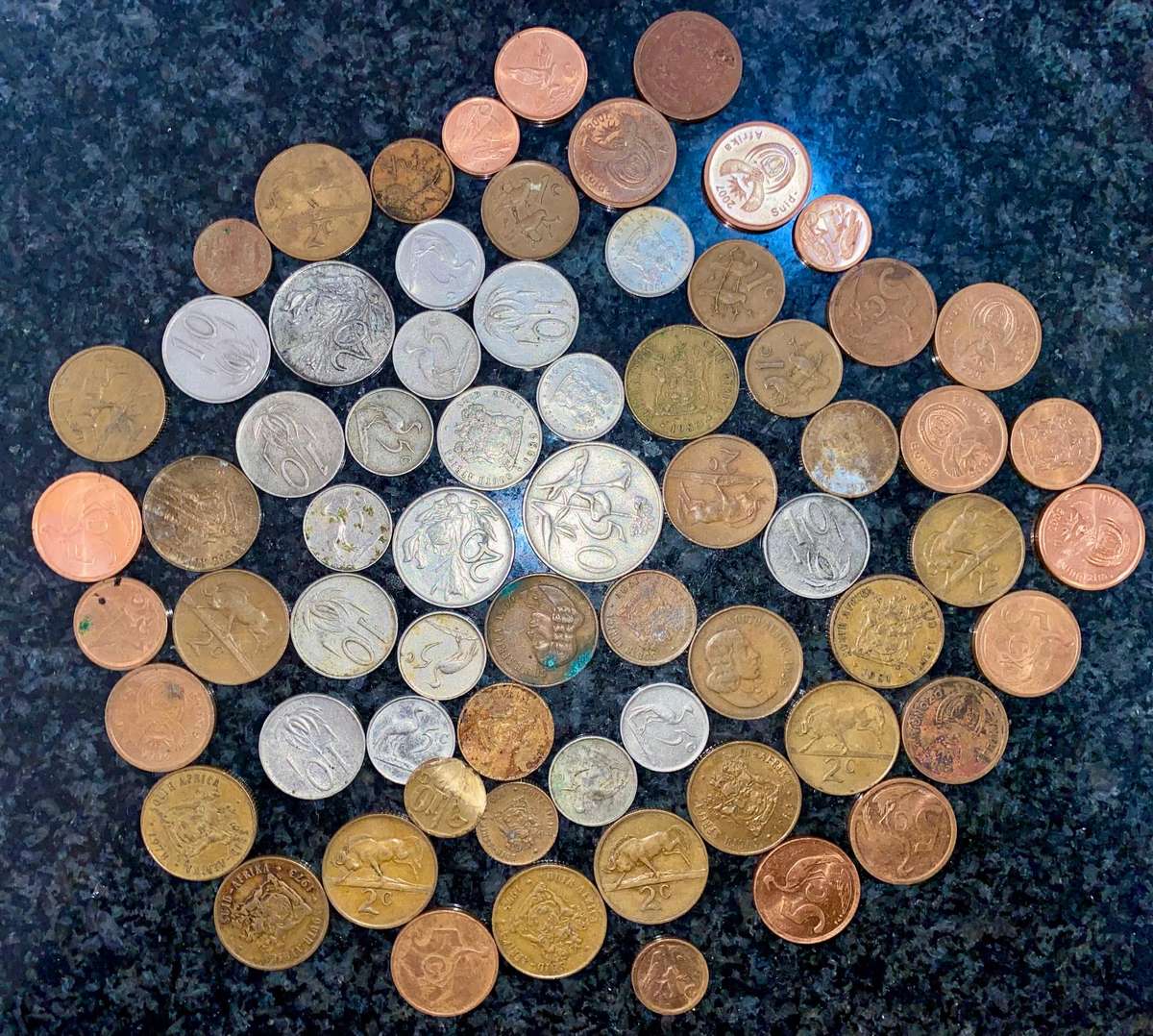 South Africa Lot mostly 3rd decimal 1965-1989(1 bid takes all)