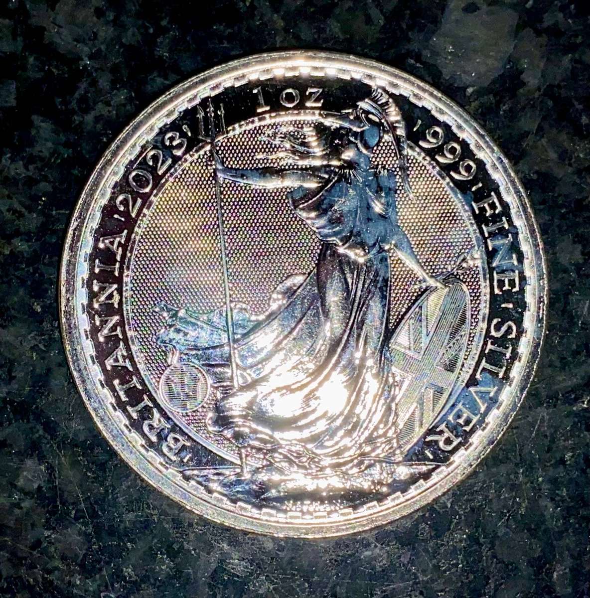 Britannia 1OZ Silver 2 Pound 2023 - NATHAN - Brilliant Uncirculated