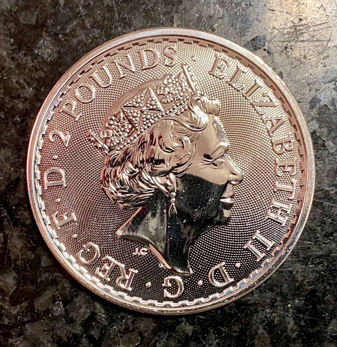 Britannia 1OZ Silver 2 Pound 2023 - NATHAN - Brilliant Uncirculated