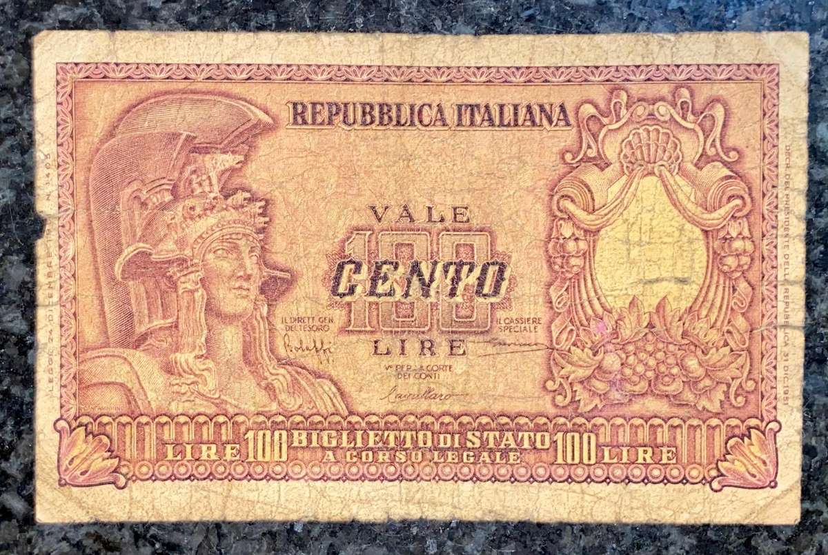 Italy 100 lire 1951