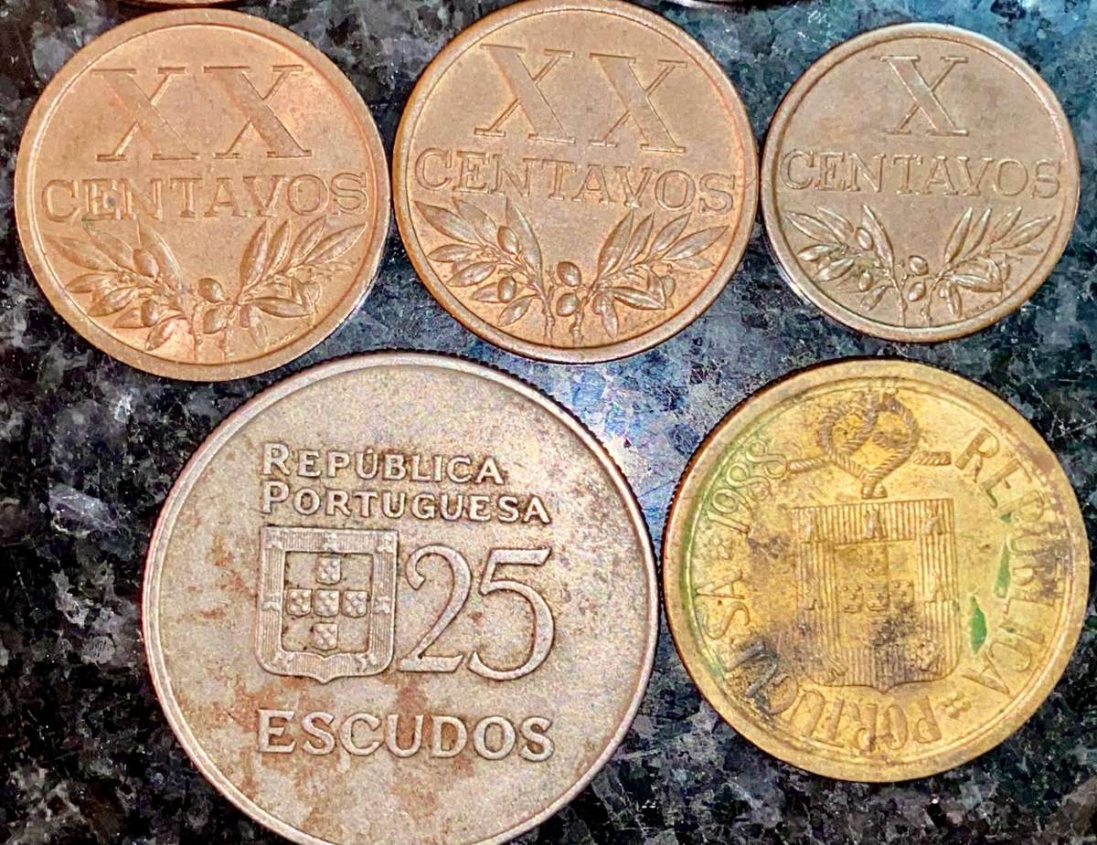 Portugal coin lot - from 20 reis 1891/1892 - 2 centavos 1918 (1 bid takes all)