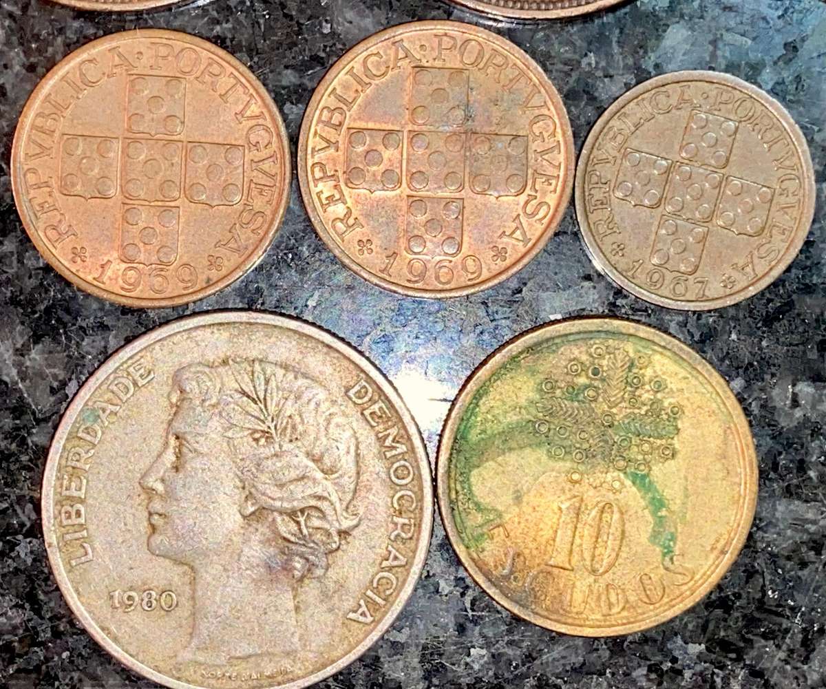 Portugal coin lot - from 20 reis 1891/1892 - 2 centavos 1918 (1 bid takes all)
