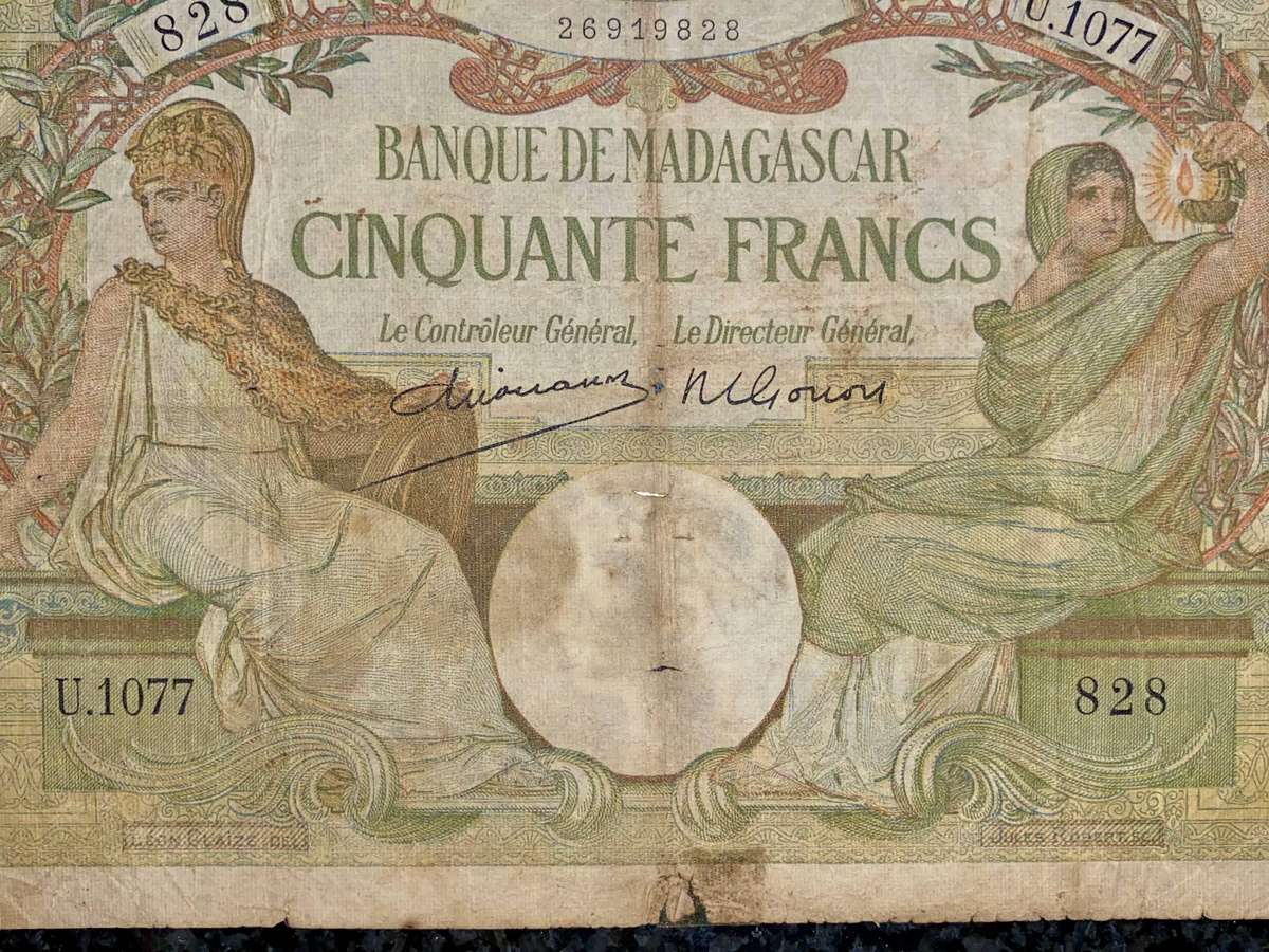 Madagascar 50 francs 1937 ND