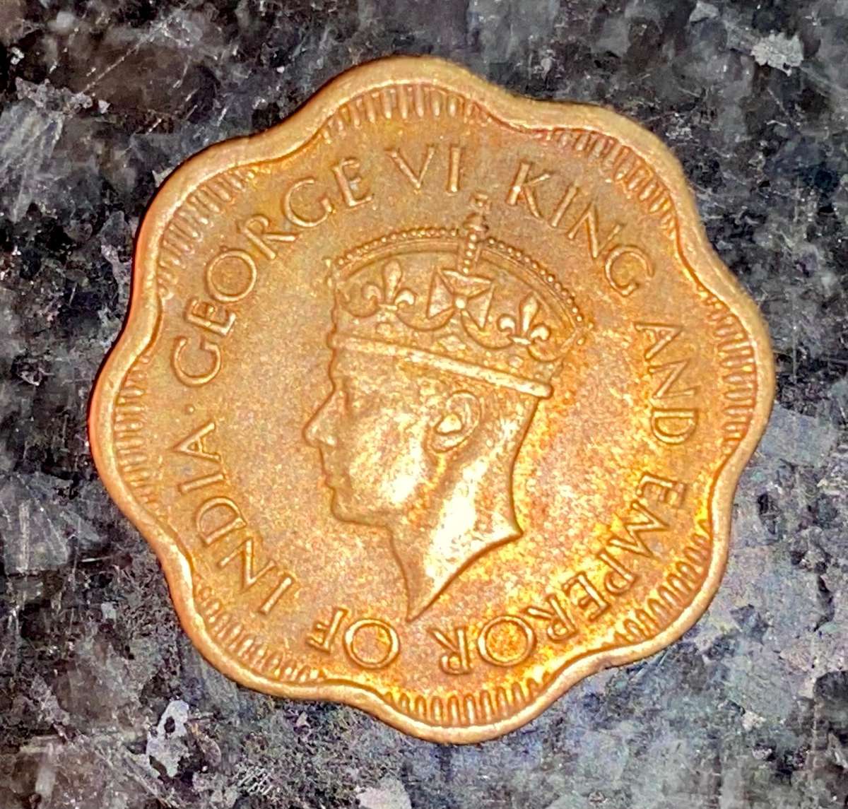 Ceylon 10 cent 1944 WW2