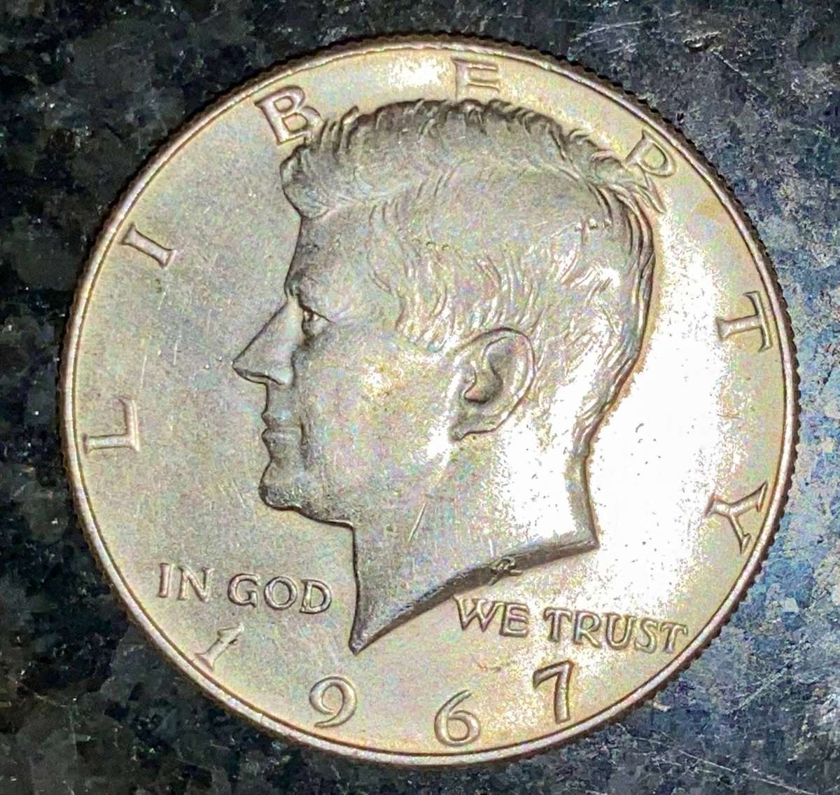 USA Silver 1/2 dollar 1967