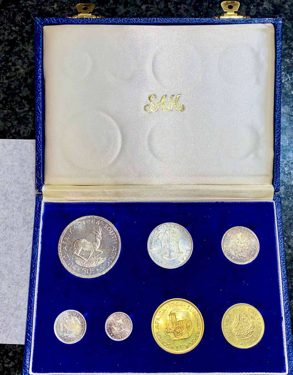 South Africa Proof Set 1964 in original SAM Box