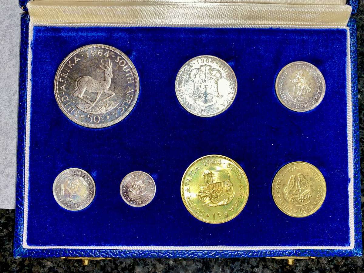 South Africa Proof Set 1964 in original SAM Box