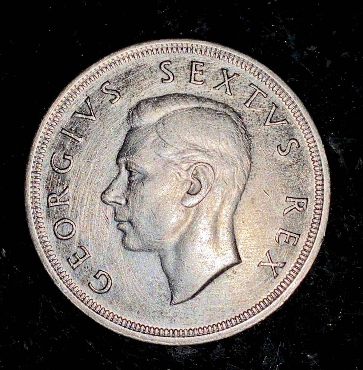 SA Union Silver 5 shillings 1948