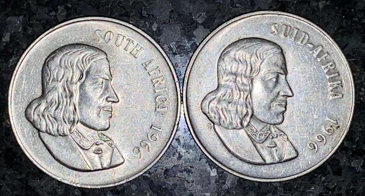 South Africa Silver R1 set 1966 English & Afrikaans (1 bid takes all)