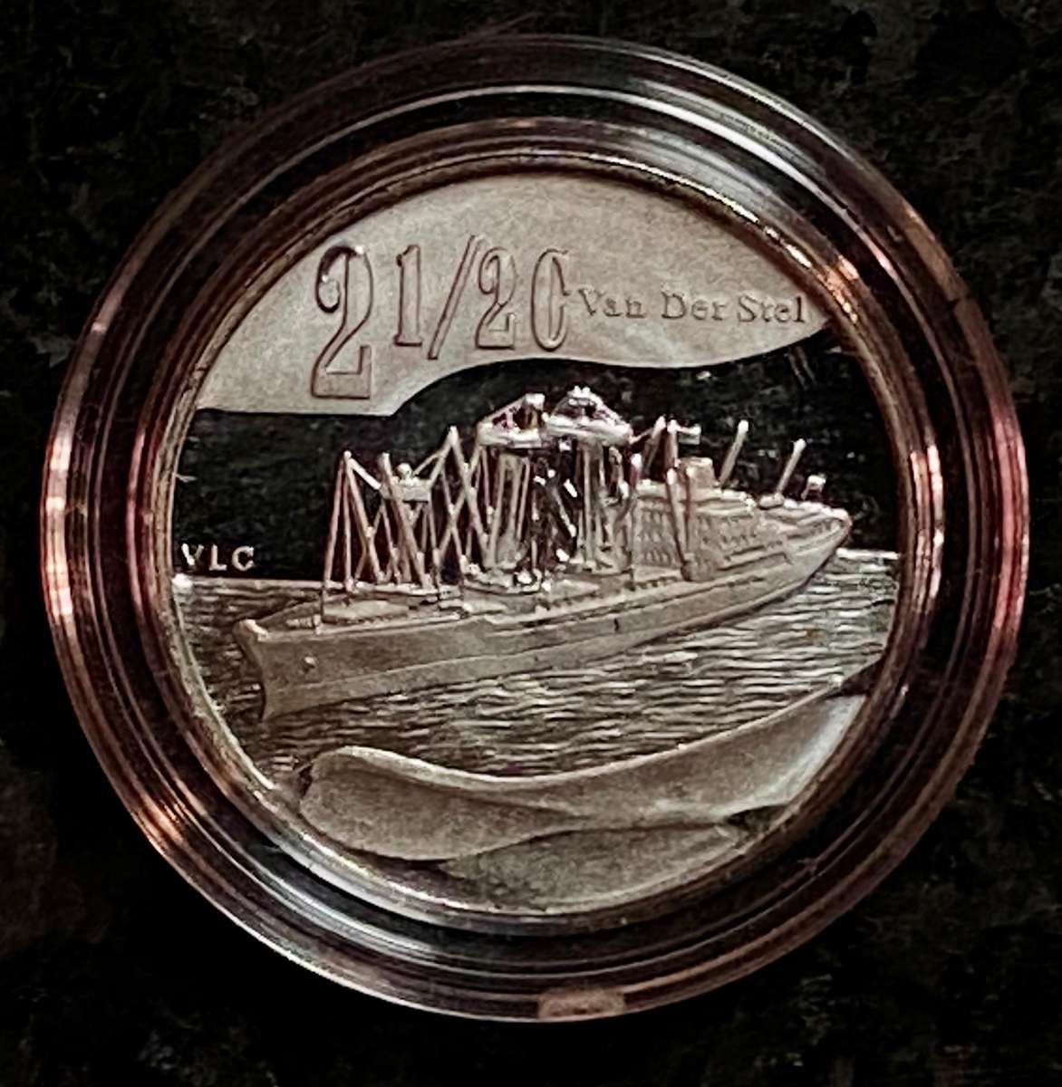 SA Mint Silver Flypress Tickey 2 1/2 cent - Maritime History of South Africa 2011 - mintage only 491