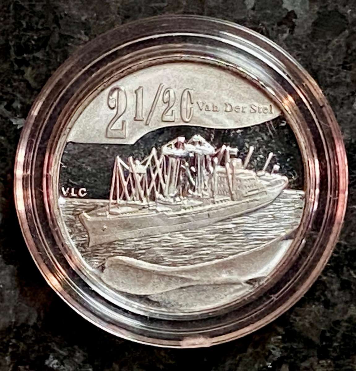 SA Mint Silver Flypress Tickey 2 1/2 cent - Maritime History of South Africa 2011 - mintage only 491