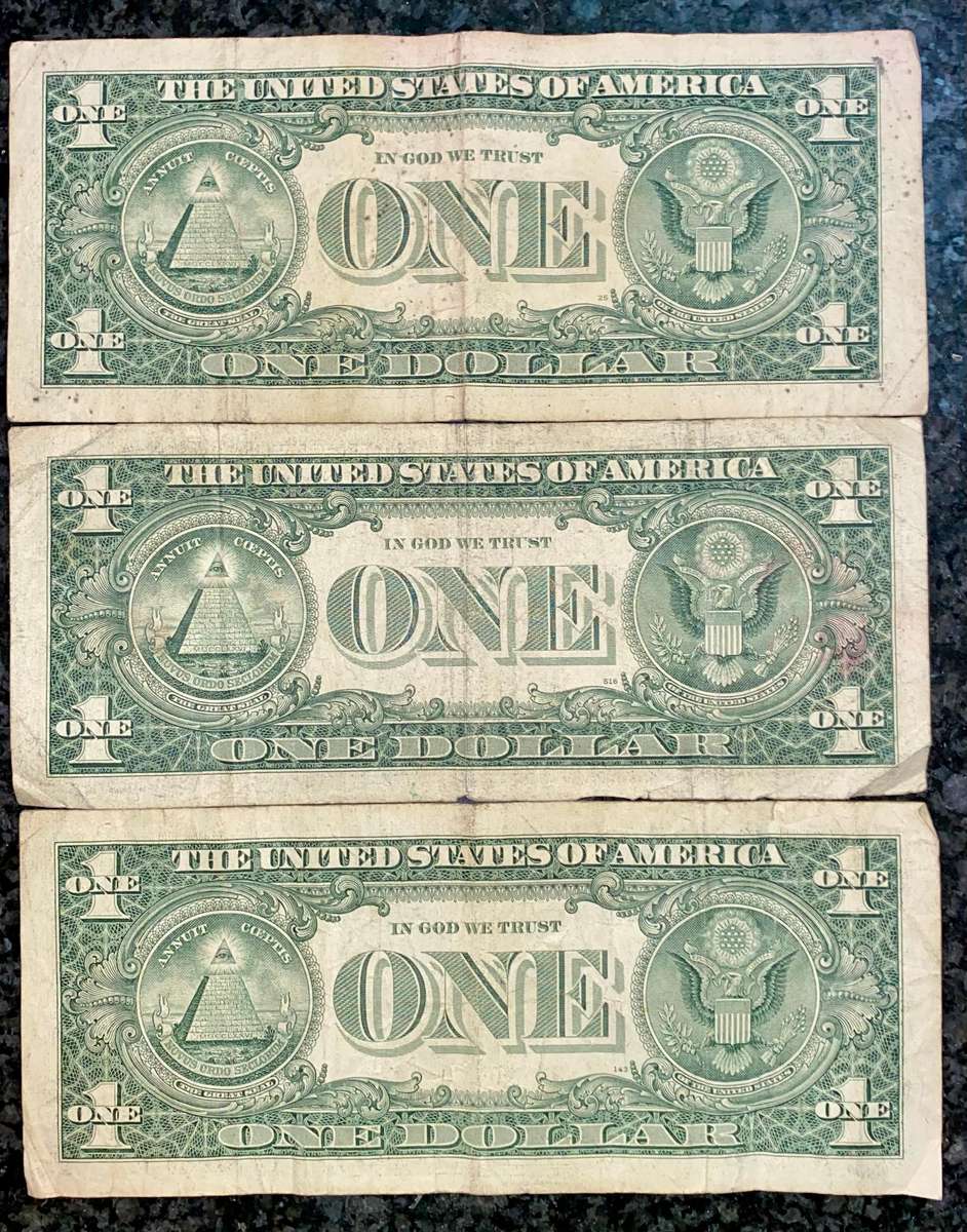 USA Set 1 dollar - A - D - E - Federal Reserve's 1995-2003 (1 bid takes all)