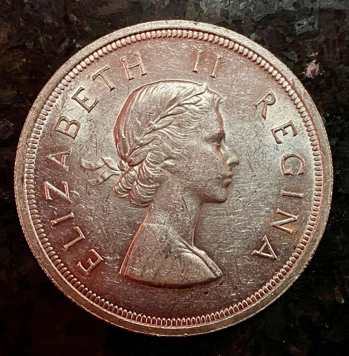 SA Union silver 5 shilling 1957 good condition